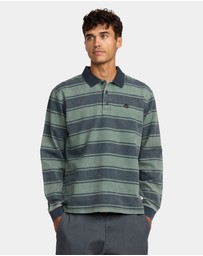 RVCA - Mens KSL Polo Long Sleeve Shirt