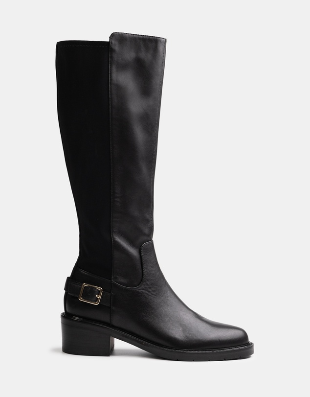 Wittner - Branda Leather and Neoprene Knee High Boots