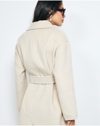 AERE - Chloe Double Faced Wool Blend Coat