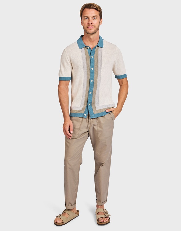Academy Brand - Gatsby Stripe Knit SS Shirt
