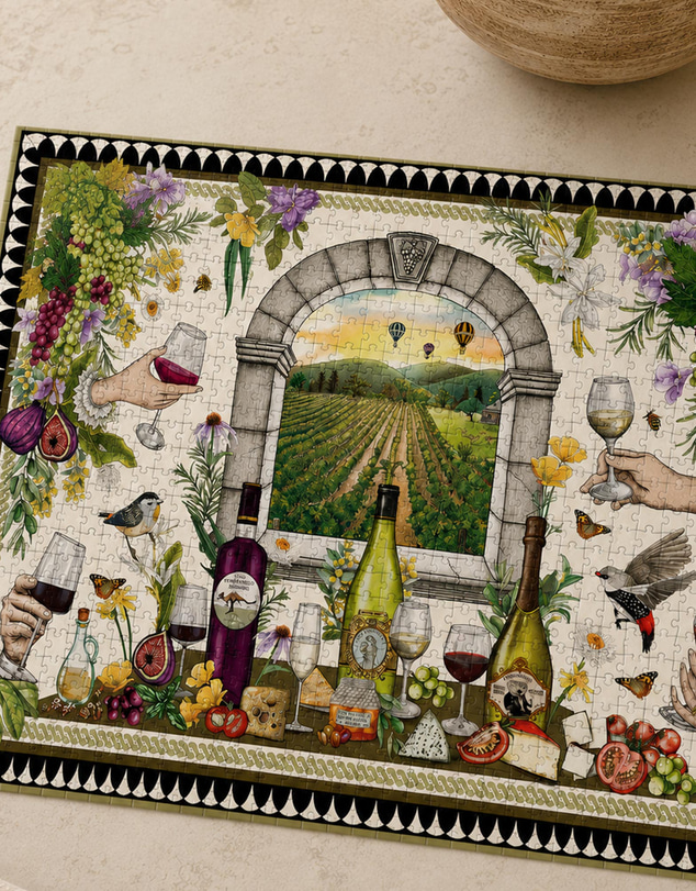 La La Land - Vineyard Visions 1000 Piece Jigsaw Puzzle