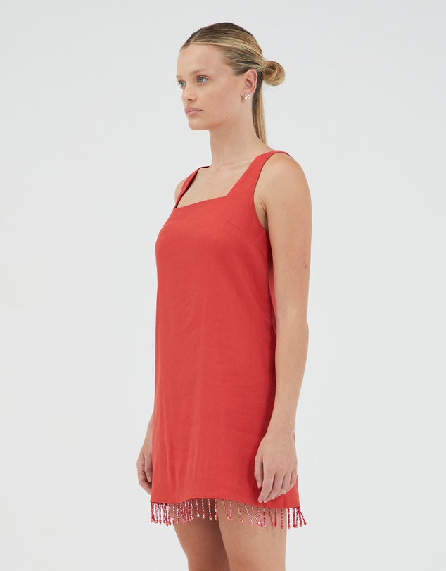 Third Form - Flame Linen Mini Dress