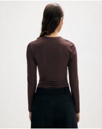 Minima Esenciales - Tore Gathered Jersey Bodysuit