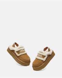 EVERAU - Australian Shepherd Ugg Rilee Platform Cow Suede Upper House Shoes