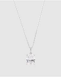 Georgini - Sydney Soirée Fairwater Elaine Cushion Cut Pendant Silver