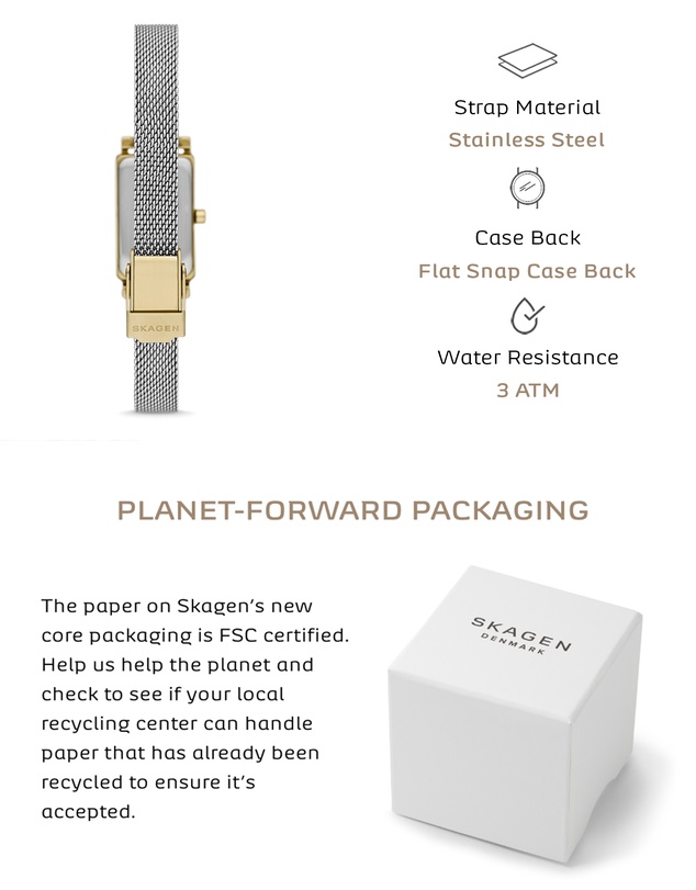 Skagen - Hagen Micro Silver Tone Analogue Watch