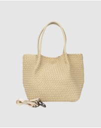 Chuchka - Woven Neoprene Winona Tote Beige