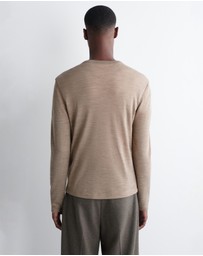 COS - Wool-Blend Henley Top