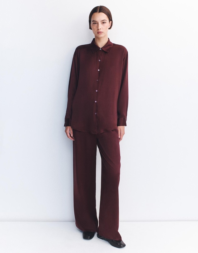 Assembly Label - Pippa Silk Long Sleeve Shirt