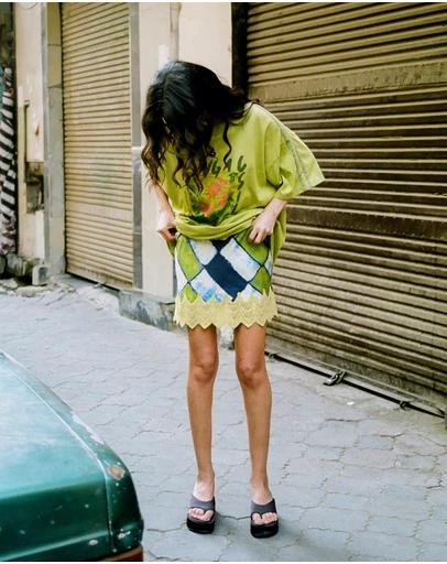 KINGA CSILLA - Oro Tile Vera Mini Skirt