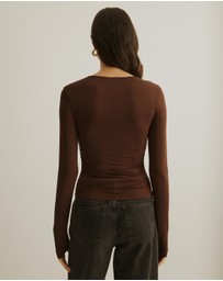 Atmos&Here - Asymmetric Long Sleeve Top