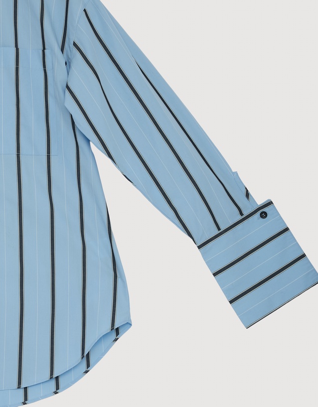 Revibe - Repaired Shona Joy Saxon Oversized Shirt - AU 8