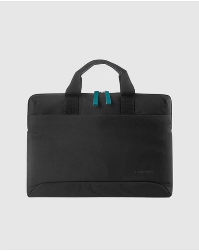 Tucano - Tucano Smilza Slim Laptop Bag Blue for 14 Inch Devices with Strap Anti Slip System and Front Pocket