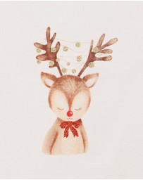 Bebe by Minihaha - Christmas Festive Reindeer Bodysuit & Shorts Set - Babies