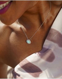Georgini - Georgini Opal Glow Marrinawi White Created Opal Silver Pendant