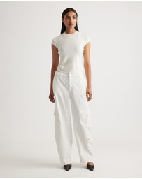Decjuba - Lily Pleat Detail Knit Tee