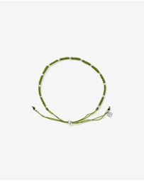 Michael Hill - Pistachio Green Cord Bead Bracelet in Sterling Silver