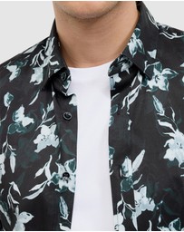 Politix - Shadow Floral Short Sleeve Shirt