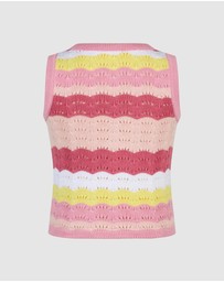 Rock Your Kid - La Mer Crochet Tank - Kids-Teens