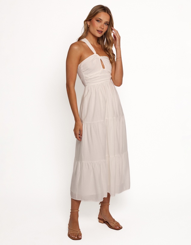 Petal & Pup - Vinny One Shoulder Maxi Dress - White