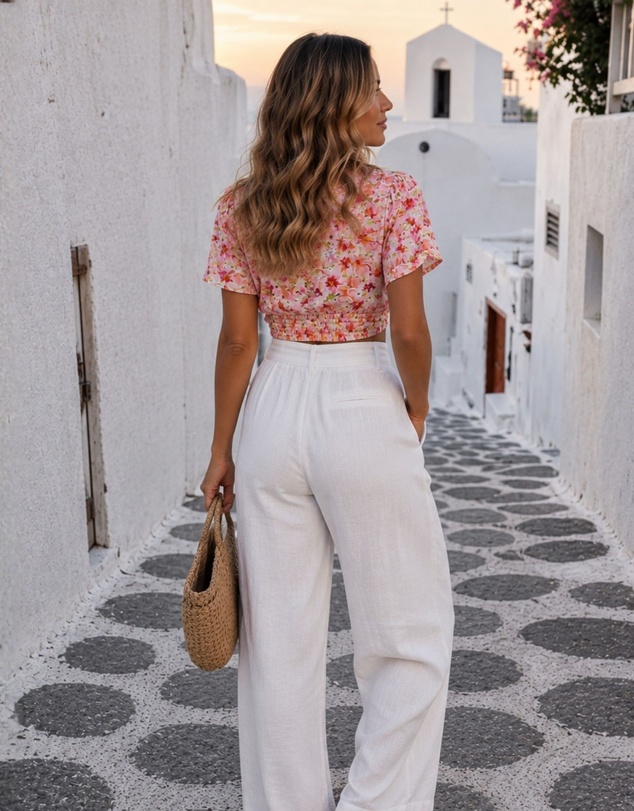 Esther & Co - Shani Top - Watercolour Print