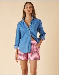 CAMIXA - Shoshana Striped Shorts