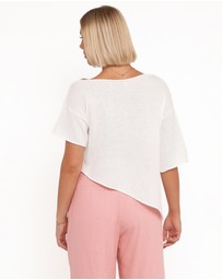 Petal & Pup - Ardena Boucle Knit Top - Cream