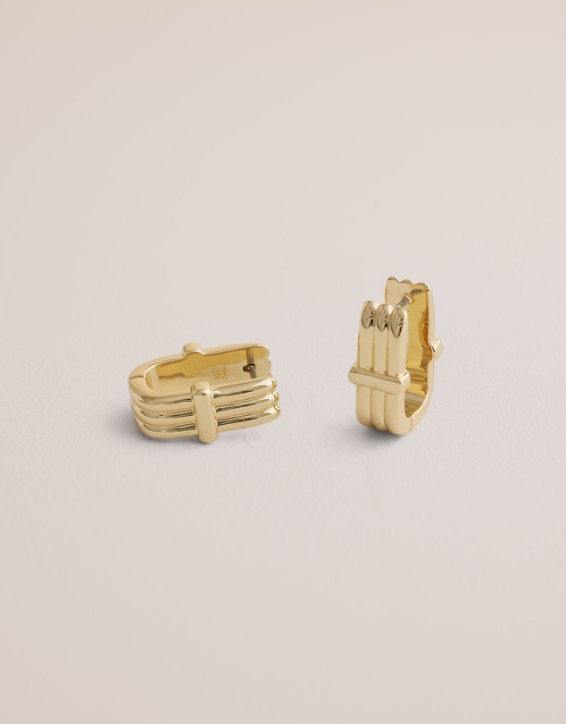 Trenery - Orne Huggie Earrings in Gold