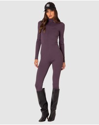 EDIKTED - She is Snatched High Neck Jumpsuit