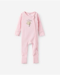 Cotton On Kids - Growie Long Sleeve Zip Romper