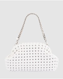 Olga Berg - Everly Hand Woven Clutch