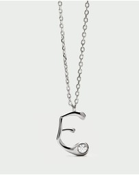 PDPAOLA - Initial 2026 E Silver Pendant Necklace