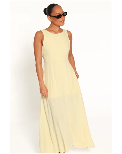 Petal & Pup - Kerrin Midi Dress - Butter Yellow