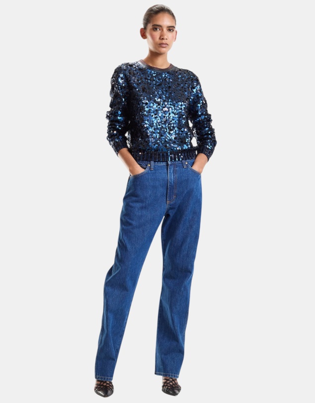 Cynthia Rowley - Sequin Crewneck Sweater