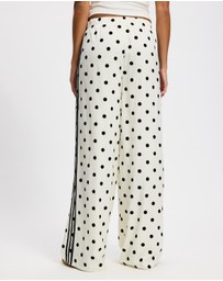 adidas Originals - Satin Polka Dots Wide Leg Pants