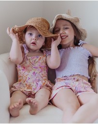 WITH LOVE FOR KIDS - Cotton Muslin Frill Playsuit - Babies