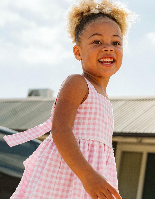 Minihaha - Pink Gingham Sundress - Kids