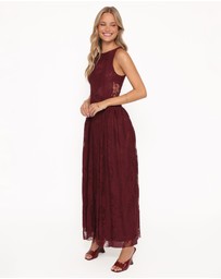 Petal & Pup - Denny Maxi Dress - Burgundy