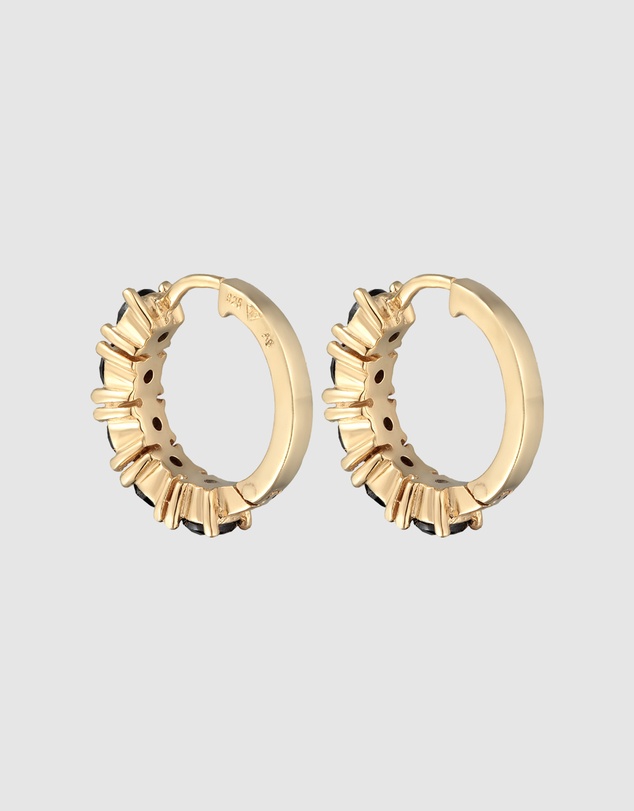 Elli Jewelry - Hoop Earrings in Gold-Plated 925 Silver