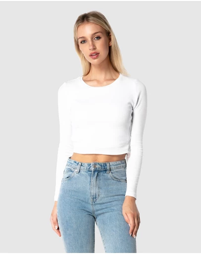 ONEBYONE - Classic Longsleeve Crop Tee