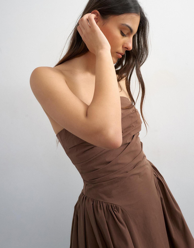 TOPSHOP - Marie Bandeau Maxi Dress Woven