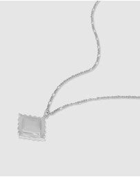 Wanderlust + Co - Ravioli Silver Necklace