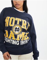 Vintage by The Real Deal - Pre Loved - 90s NCAA Notre Dame Fighting Irish Sweatshirt