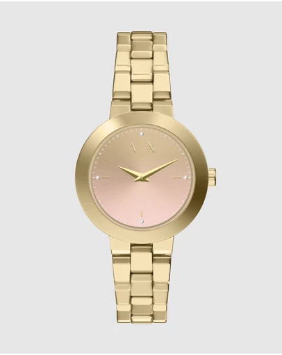 Armani Exchange - Gold Tone Analogue Watch
