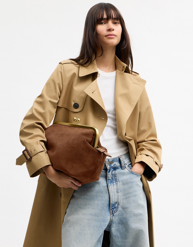 Coach - Suede Kisslock Frame Bag 27