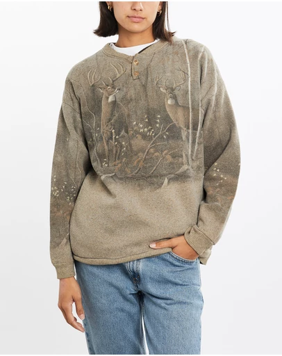 Vintage by The Real Deal - Pre Loved - Vintage 90s Dear Wildlife Sweatshirt