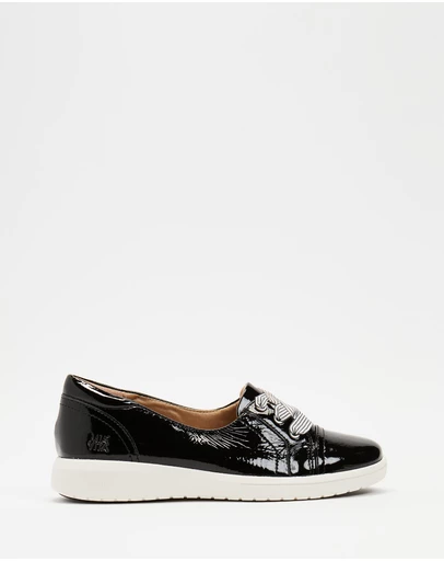 Mia Vita - Bridgette Slip-On Casual Sneaker - Black Patent