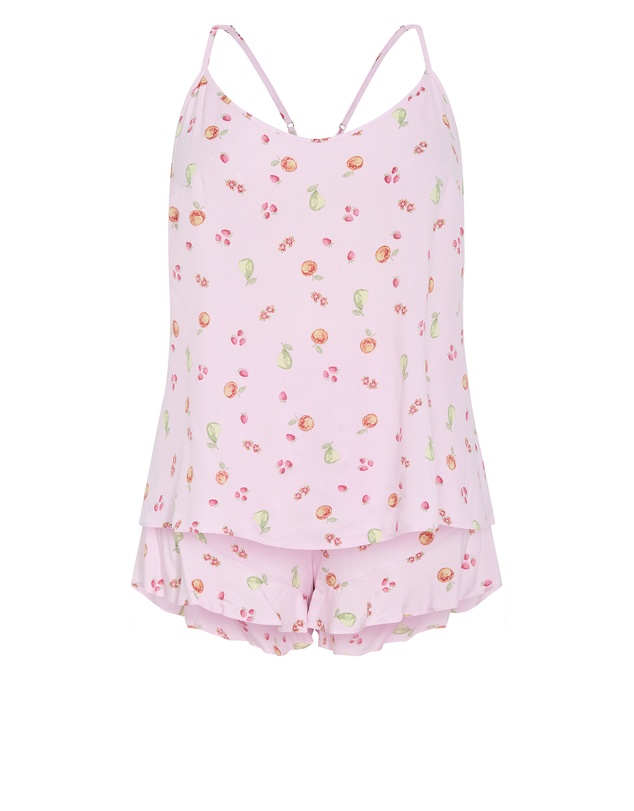 City Chic - Kitty Berry Print Pyjama Set