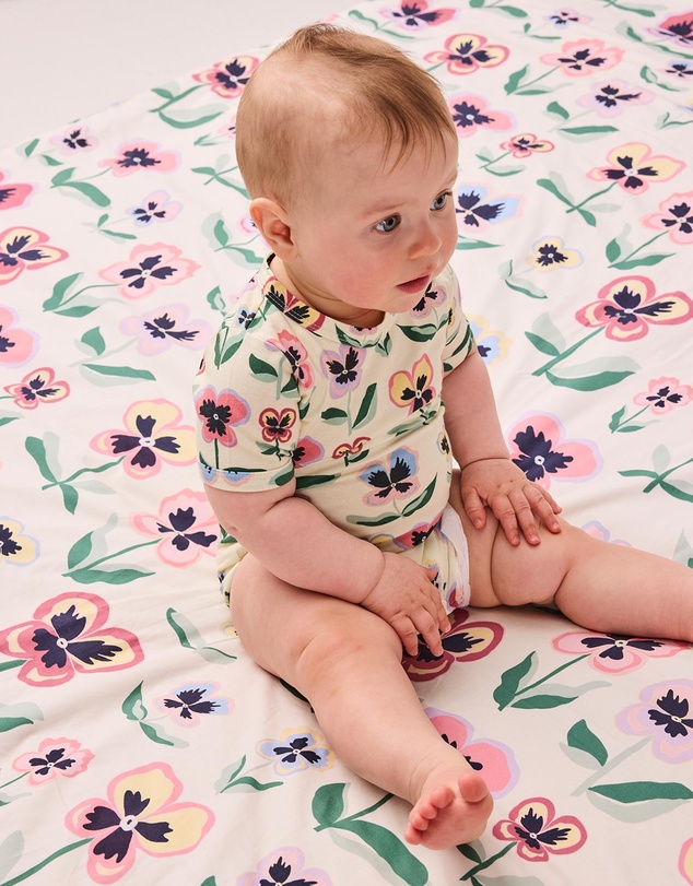 Kip&Co - Organic Cotton Fitted Sheet Cot - Babies