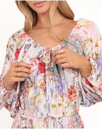 Petal & Pup - Faris Off Shoulder Midi Dress - Floral